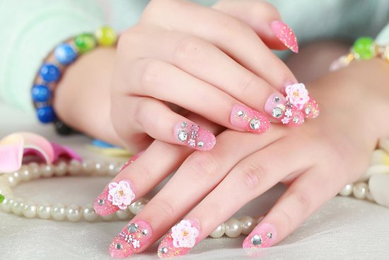 ногти для девочек розовые